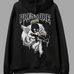 Pressure Beyaz Oversize Unisex Kapüşonlu Sweatshirt Hoodie