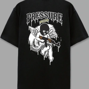 Pressure Beyaz Oversize Unisex T-shirt