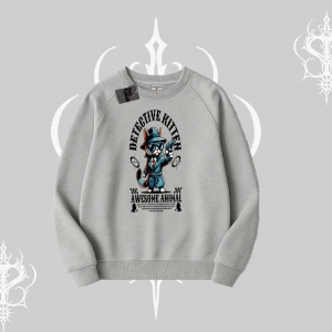 ProCATstinator Kedi Baskılı Biskilet Sweatshirt