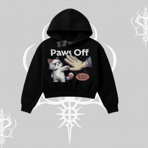ProCATstinator Kedi Baskılı Kayık Yaka Sweatshirt