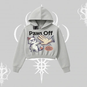 ProCATstinator Kedi Baskılı Kayık Yaka Sweatshirt