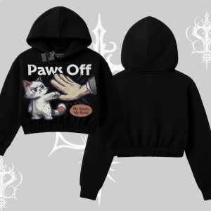 ProCATstinator Kedi Baskılı Kayık Yaka Sweatshirt