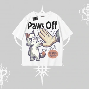 ProCATstinator Kedi Baskılı Oversize Tshirt