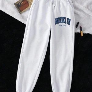 Qutie Harfli Grafik Büzgülü Bel Eşofman Altı