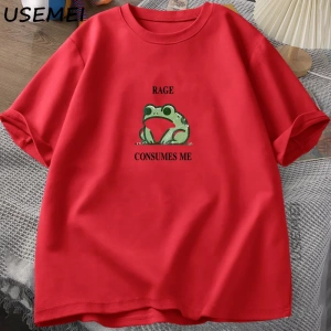 Rage Beni Tüketiyor Kurbağa Vintage T Shirt Erkek Kadın Tee Doğa Sevgilisi Aptal Kurbağa Retr 2820