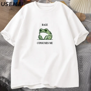 Rage Beni Tüketiyor Kurbağa Vintage T Shirt Erkek Kadın Tee Doğa Sevgilisi Aptal Kurbağa Retr 2820