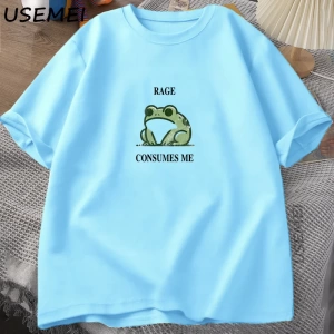 Rage Beni Tüketiyor Kurbağa Vintage T Shirt Erkek Kadın Tee Doğa Sevgilisi Aptal Kurbağa Retr 2820