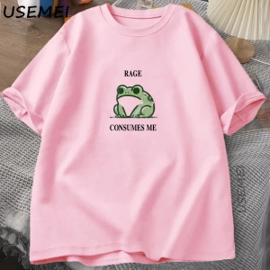 Rage Beni Tüketiyor Kurbağa Vintage T Shirt Erkek Kadın Tee Doğa Sevgilisi Aptal Kurbağa Retr 2820