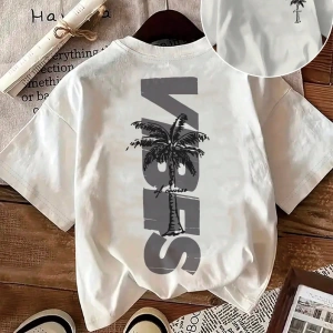 Rahat Çok Yönlü Minimalist Düz Renk Yuvarlak Yaka Kısa Kollu Tişört