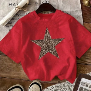Rahat Çok Yönlü Minimalist Düz Renk Yuvarlak Yaka Kısa Kollu Tişört