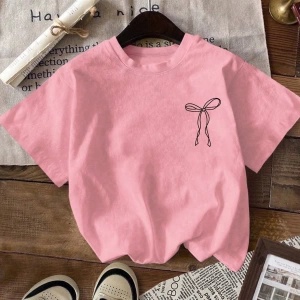 Rahat Çok Yönlü Minimalist Düz Renk Yuvarlak Yaka Kısa Kollu Tişört