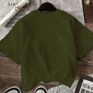 Rahat Çok Yönlü Minimalist Düz Renk Yuvarlak Yaka Kısa Kollu Tişört