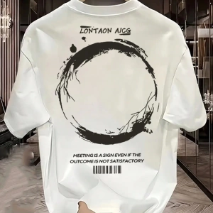Rahat Çok Yönlü Minimalist Düz Renk Yuvarlak Yaka Kısa Kollu Tişört