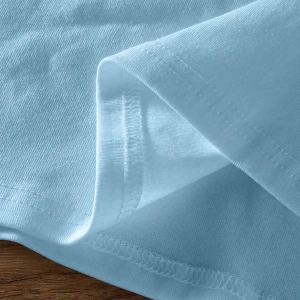 Rahat Çok Yönlü Minimalist Düz Renk Yuvarlak Yaka Kısa Kollu Tişört