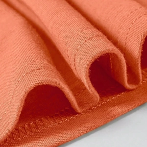 Rahat Çok Yönlü Minimalist Düz Renk Yuvarlak Yaka Kısa Kollu Tişört
