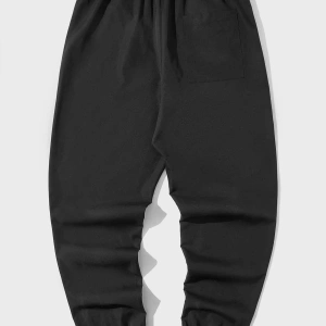 Reflective Cartoon Graphic Drawstring Waist Pants