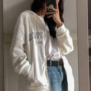 Relax&Basic----Ünisex Basic Slim Fit Kapüşonlu Fermuarlı Cepli Sweatshirt Bej Bej