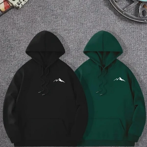 Renkli Kapşonlu Sweatshirt Çift Sevgili Kombinleri Couple Clothing