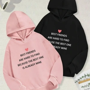 Renkli Kapşonlu Sweatshirt Çift Sevgili Kombinleri Couple Clothing