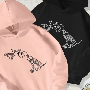 Renkli Kapşonlu Sweatshirt Çift Sevgili Kombinleri Couple Clothing