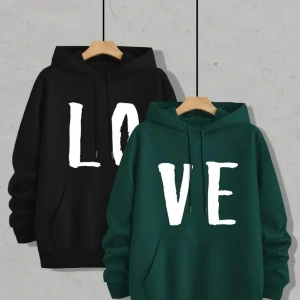 Renkli Kapşonlu Sweatshirt Çift Sevgili Kombinleri Couple Clothing