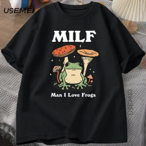 Retro Kurbağa Tshirt Komik MILF Kurbağa TCottagecore Kurbağa T-shirt Kurbağa Kurbağa 2825