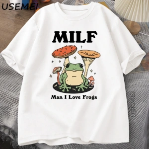Retro Kurbağa Tshirt Komik MILF Kurbağa TCottagecore Kurbağa T-shirt Kurbağa Kurbağa 2825