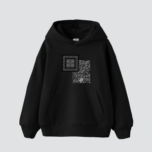 Rhythm Bandana Baskılı Oversize Unisex Beyaz