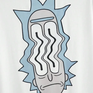 Rick and Morty X SHEIN Erkek Günlük Karikatür Karakter Baskılı Örme Kısa Kollu Beyaz Tişört,