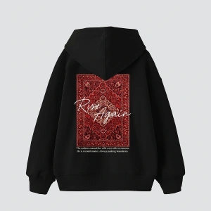 Rise Again Baskılı Oversize Unisex Premium Beyaz