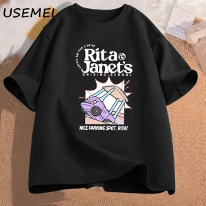 Rita ve Janetin Sürüş Okulu T Shirt Kadın Erkek Komik Grpahic T Shirt Okula Dönüş Tee Gömlek 2961