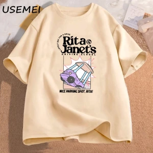 Rita ve Janetin Sürüş Okulu T Shirt Kadın Erkek Komik Grpahic T Shirt Okula Dönüş Tee Gömlek 2961