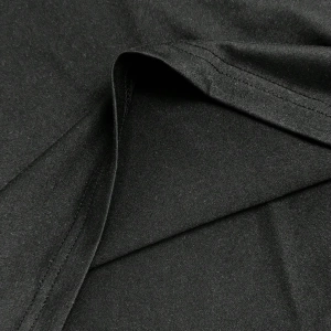 RivetRise Erkek Fitted Siyah Örme Harf Baskılı Kısa Kollu Tişört