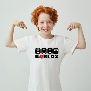 Roblox Baskılı Unisex Çocuk Tişört H08