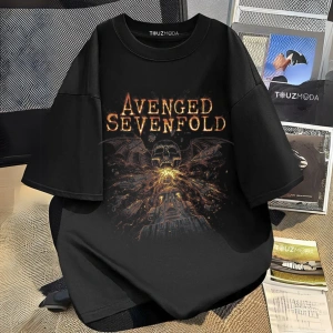 Rock Serisi Avenged Sevenfold Baskılı Unisex Oversize