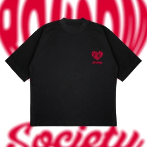 Romcom Society Baskılı Oversize Unisex Pamuklu Nefes Alan Kalın Kumaşlı