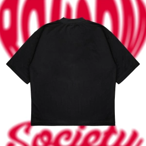 Romcom Society Baskılı Oversize Unisex Pamuklu Nefes Alan Kalın Kumaşlı