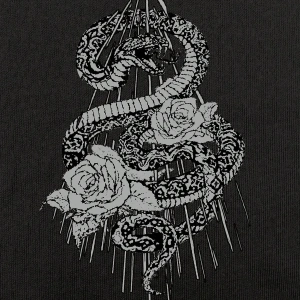 ROMWE Goth Yılan Grafikli Büyük Boy Tişört