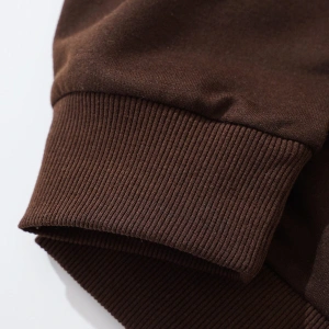 ROMWE Guys Ghost & Slogan Graphic Sweatshirt Kahverengi