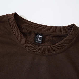 ROMWE Guys Ghost & Slogan Graphic Sweatshirt Kahverengi