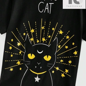 Rosie Karikatür Yazılı Baskılı Kısa Kollu Tişört