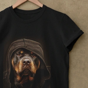 Rottweiler Köpek Baskılı Oversize