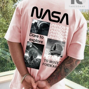 RSRT Erkek Tropikal Baskılı Tişört