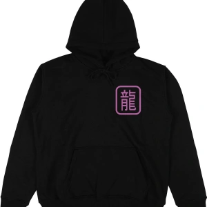 Ryuujin Siyah Oversize Unisex Kapüşonlu Sweatshirt Hoodie