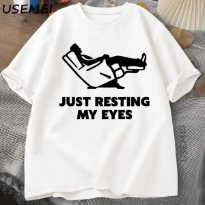 Sadece Gözlerimi Dinlendirme, Yatar, Yorgun Baba Gömleği, Komik Baba Gömleği, Komik Erkek Göm 3022