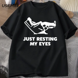 Sadece Gözlerimi Dinlendirme, Yatar, Yorgun Baba Gömleği, Komik Baba Gömleği, Komik Erkek Göm 3022