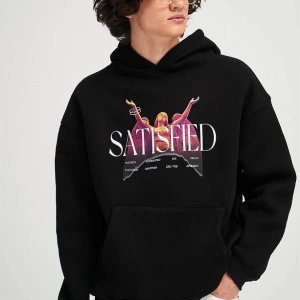 Satisfied Unisex Sweatshirt Hoodie Siyah