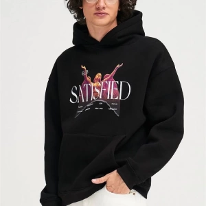 Satisfied Unisex Sweatshirt Hoodie Siyah