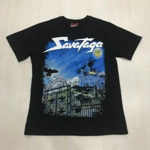 Savatage Metal Band Baskılı Penye Tişört