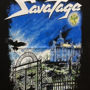 Savatage Metal Band Baskılı Penye Tişört